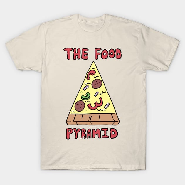 The Food Pyramid T-Shirt by JenjoInk